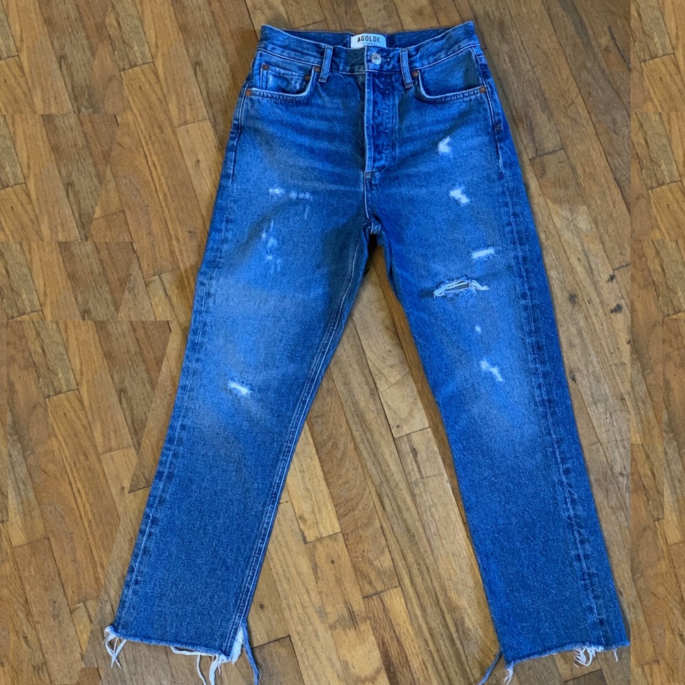 AGOLDE Riley Straight Leg Crop